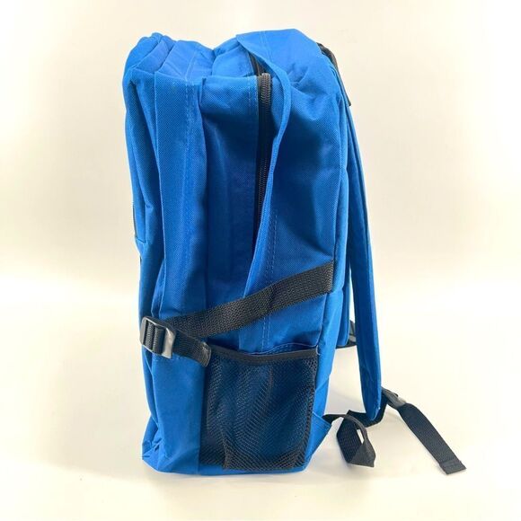 TrailMaker Classic 17” Blue Student Multi Compartment Laptop Backpack Bookbag - Picture 3 of 11